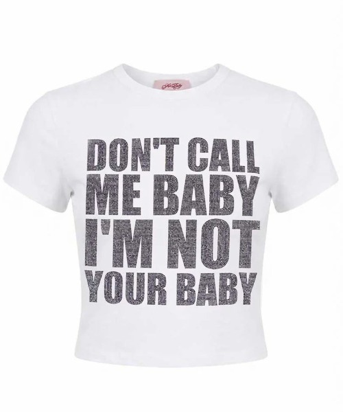 SUPPLIER(サプライヤー)の「A'GEM/9 × .kom 『SUPPLIER/サプライヤー』 I am Not Your Baby Cropped Tee/アイアムノットユア ベイビー クロップド T シャツ(Tシャツ/カットソー・レディース・ホワイト/ブラック・S)」の22枚目の写真