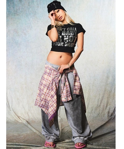 SUPPLIER(サプライヤー)の「A'GEM/9 × .kom 『SUPPLIER/サプライヤー』 I am Not Your Baby Cropped Tee/アイアムノットユア ベイビー クロップド T シャツ(Tシャツ/カットソー・レディース・ホワイト/ブラック・S)」の12枚目の写真