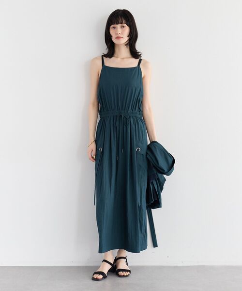 Editt by YECCA VECCA(エディットバイイェッカヴェッカ)の「【適ON】COOLカーゴキャミワンピース(ワンピース・レディース・ブルーグリーン/グレイッシュベージュ/チャコールグレー・FREE)」の19枚目の写真
