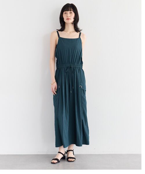 Editt by YECCA VECCA(エディットバイイェッカヴェッカ)の「【適ON】COOLカーゴキャミワンピース(ワンピース・レディース・ブルーグリーン/グレイッシュベージュ/チャコールグレー・FREE)」の20枚目の写真