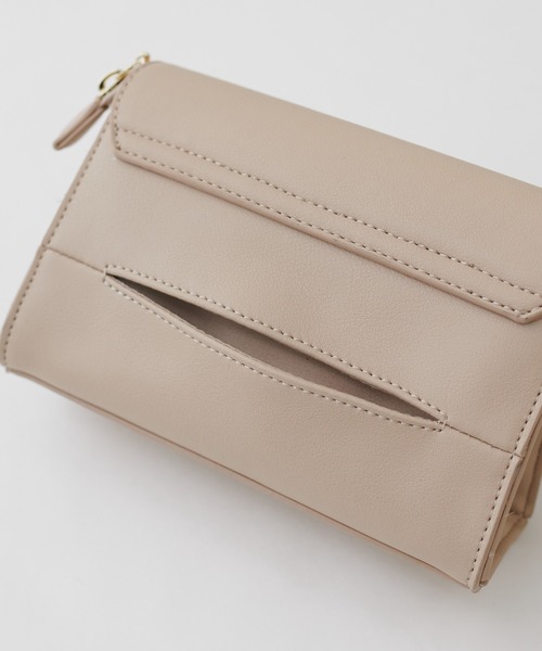 natural couture（ナチュラルクチュール）の「〈canami〉2WAYリボンバッグ（クラッチバッグ・レディース・ライトベージュ/ブラウン/ピンク・FREE）」の11枚目の写真
