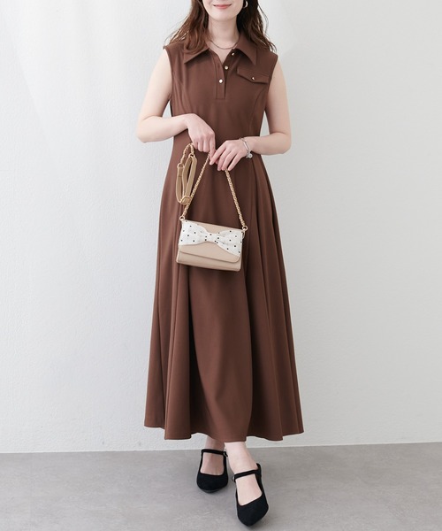natural couture（ナチュラルクチュール）の「〈canami〉2WAYリボンバッグ（クラッチバッグ・レディース・ライトベージュ/ブラウン/ピンク・FREE）」の22枚目の写真