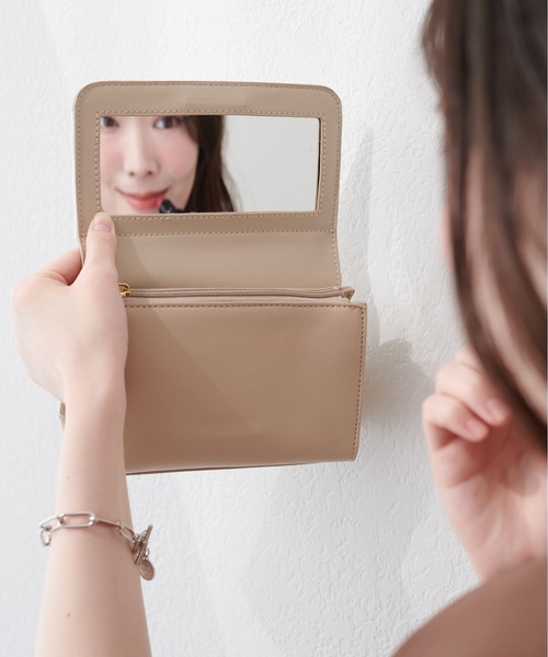 natural couture（ナチュラルクチュール）の「〈canami〉2WAYリボンバッグ（クラッチバッグ・レディース・ライトベージュ/ブラウン/ピンク・FREE）」の20枚目の写真