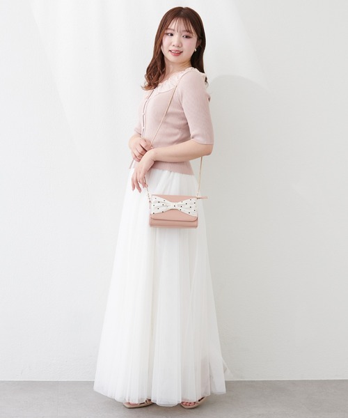 natural couture（ナチュラルクチュール）の「〈canami〉2WAYリボンバッグ（クラッチバッグ・レディース・ライトベージュ/ブラウン/ピンク・FREE）」の16枚目の写真