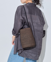 ZANCHETTI / ザンケッティ】WOVEN MIDI SHOPPER：トートバッグ（トート