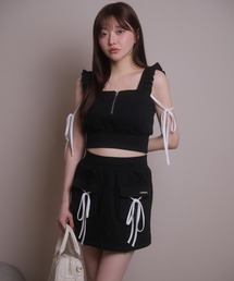 LIPSERVICE（リップサービス）の「バイカラーリボンスウェットセットアップ（セットアップ）」