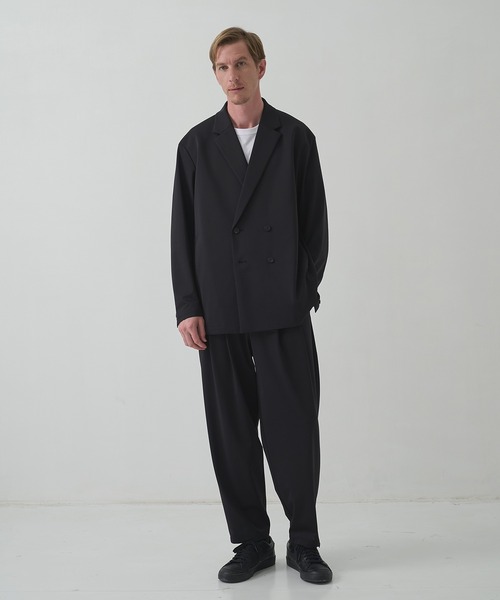 THE TOKYO(ザトウキョウ)の「【THE TOKYO/ザトウキョウ】Light Matte Stretch Jersey Wide Tapered Pants(スラックス・メンズ・ダークブラウン/ブラック・48/46/44)」の14枚目の写真