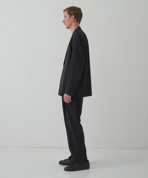 THE TOKYO(ザトウキョウ)の「【THE TOKYO/ザトウキョウ】Light Matte Stretch Jersey Wide Tapered Pants(スラックス・メンズ・ダークブラウン/ブラック・48/46/44)」の15枚目の写真