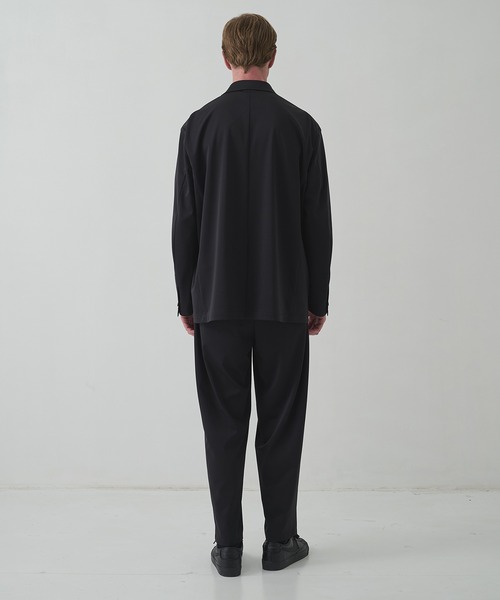 THE TOKYO(ザトウキョウ)の「【THE TOKYO/ザトウキョウ】Light Matte Stretch Jersey Wide Tapered Pants(スラックス・メンズ・ダークブラウン/ブラック・48/46/44)」の16枚目の写真