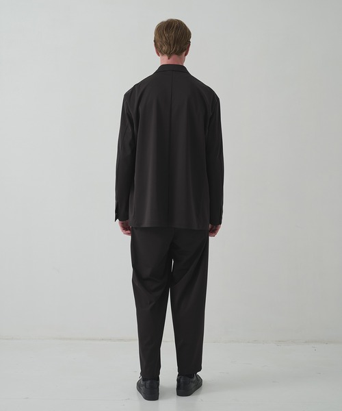 THE TOKYO(ザトウキョウ)の「【THE TOKYO/ザトウキョウ】Light Matte Stretch Jersey Wide Tapered Pants(スラックス・メンズ・ダークブラウン/ブラック・48/46/44)」の10枚目の写真