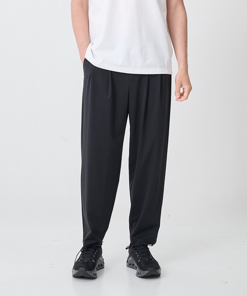 THE TOKYO(ザトウキョウ)の「【THE TOKYO/ザトウキョウ】Light Matte Stretch Jersey Wide Tapered Pants(スラックス・メンズ・ダークブラウン/ブラック・48/46/44)」の19枚目の写真