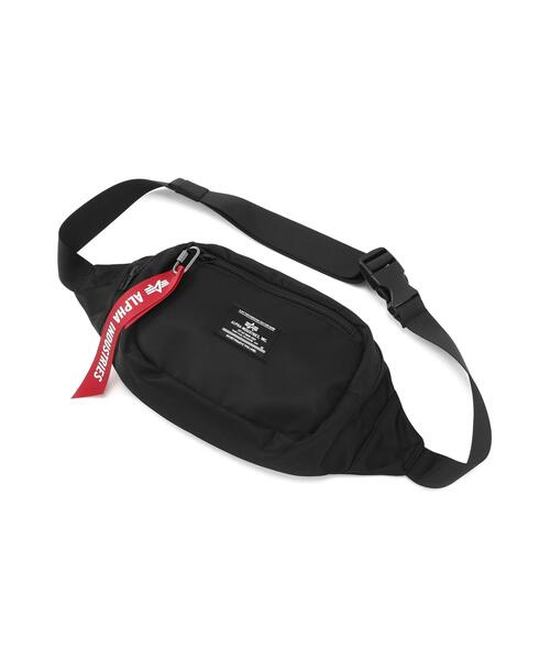 Alpha Industries（アルファインダストリーズ）の「Alpha Industries/アルファインダストリーズ/CREW WAIST BAG/クルー ウェスト バッグ（ボディバッグ/ウエストポーチ・メンズ・ブラック・F）」の12枚目の写真