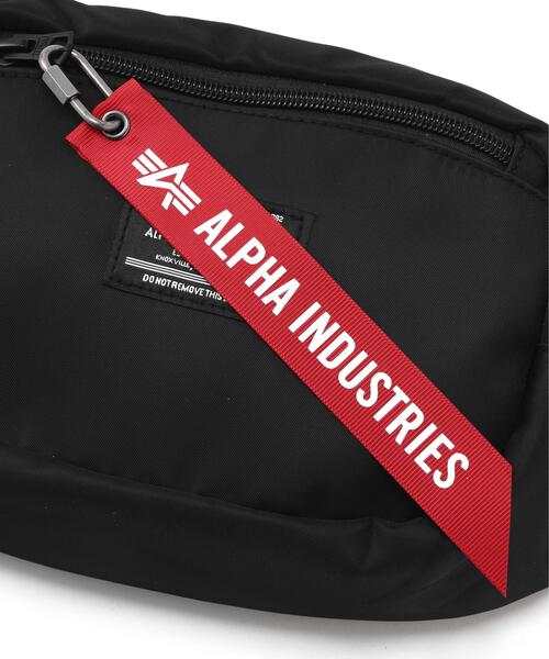 Alpha Industries（アルファインダストリーズ）の「Alpha Industries/アルファインダストリーズ/CREW WAIST BAG/クルー ウェスト バッグ（ボディバッグ/ウエストポーチ・メンズ・ブラック・F）」の8枚目の写真