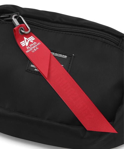 Alpha Industries（アルファインダストリーズ）の「Alpha Industries/アルファインダストリーズ/CREW WAIST BAG/クルー ウェスト バッグ（ボディバッグ/ウエストポーチ・メンズ・ブラック・F）」の7枚目の写真