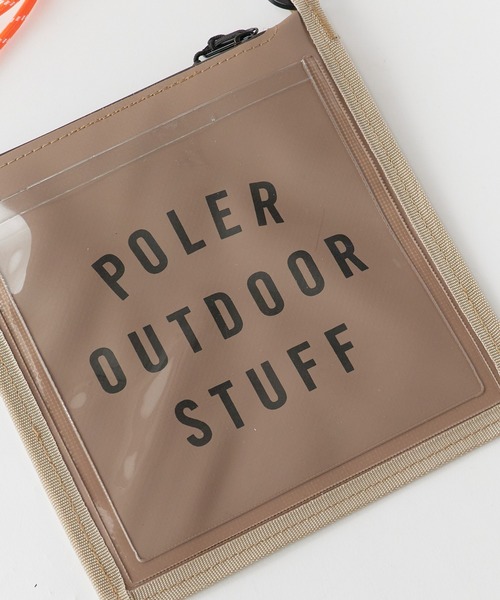 POLeR(ポーラー)の「POLeR/ポーラー HIGH&DRY PVC MOBILE SACOCHE 2026年 夏 夏服(ショルダーバッグ・メンズ・ブラック/ベージュ・ONE SIZE)」の8枚目の写真