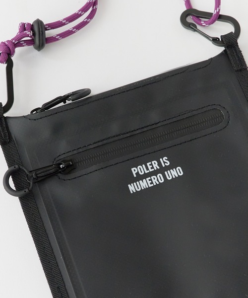 POLeR(ポーラー)の「POLeR/ポーラー HIGH&DRY PVC MOBILE SACOCHE 2026年 夏 夏服(ショルダーバッグ・メンズ・ブラック/ベージュ・ONE SIZE)」の9枚目の写真