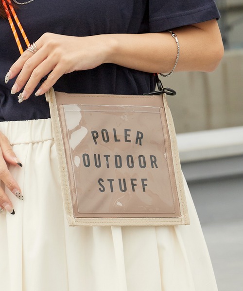 POLeR(ポーラー)の「POLeR/ポーラー HIGH&DRY PVC MOBILE SACOCHE 2026年 夏 夏服(ショルダーバッグ・メンズ・ブラック/ベージュ・ONE SIZE)」の21枚目の写真
