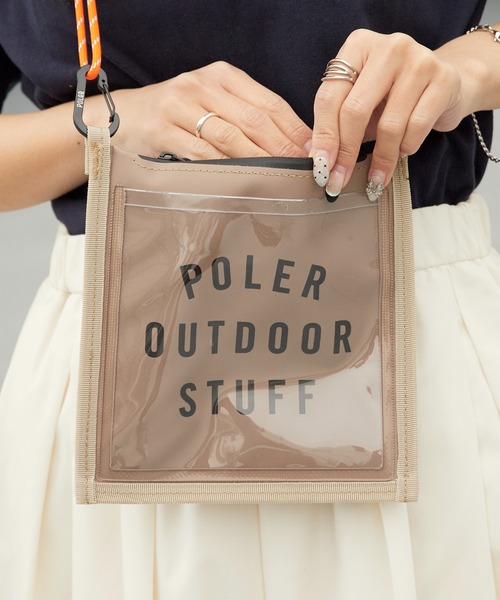 POLeR(ポーラー)の「POLeR/ポーラー HIGH&DRY PVC MOBILE SACOCHE 2026年 夏 夏服(ショルダーバッグ・メンズ・ブラック/ベージュ・ONE SIZE)」の22枚目の写真