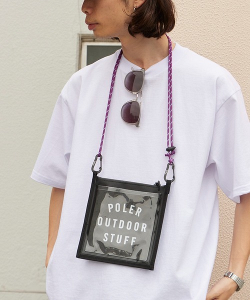 POLeR(ポーラー)の「POLeR/ポーラー HIGH&DRY PVC MOBILE SACOCHE 2026年 夏 夏服(ショルダーバッグ・メンズ・ブラック/ベージュ・ONE SIZE)」の16枚目の写真