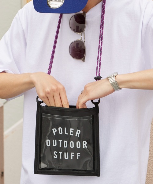 POLeR(ポーラー)の「POLeR/ポーラー HIGH&DRY PVC MOBILE SACOCHE 2026年 夏 夏服(ショルダーバッグ・メンズ・ブラック/ベージュ・ONE SIZE)」の18枚目の写真