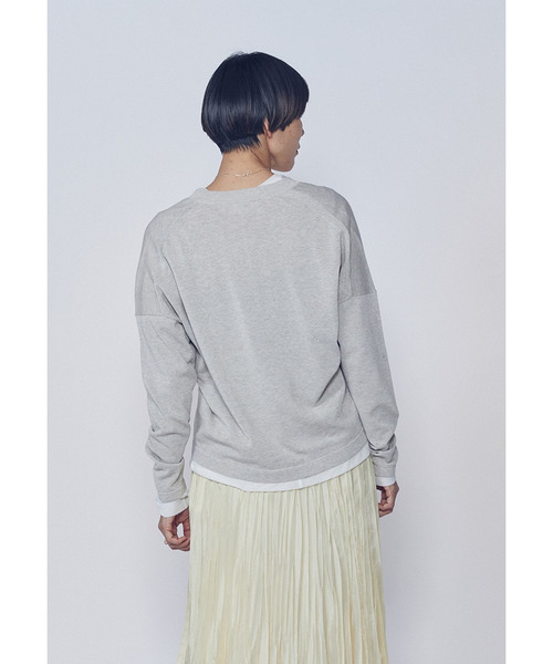 1er Arrondissement(プルミエアロンディスモン)の「クリーンVネックニットプルオーバー(ニット/セーター・レディース・ベージュ/ピンク系その他4/ブルー系その他3・FREE)」の19枚目の写真