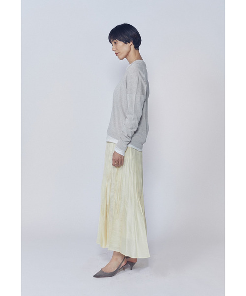 1er Arrondissement(プルミエアロンディスモン)の「クリーンVネックニットプルオーバー(ニット/セーター・レディース・ベージュ/ピンク系その他4/ブルー系その他3・FREE)」の17枚目の写真