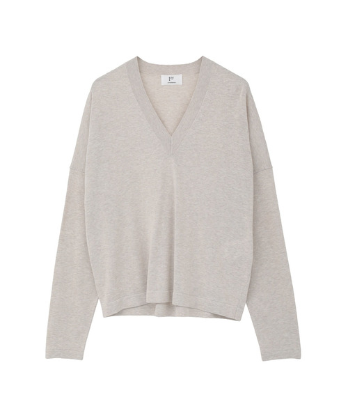 1er Arrondissement(プルミエアロンディスモン)の「クリーンVネックニットプルオーバー(ニット/セーター・レディース・ベージュ/ピンク系その他4/ブルー系その他3・FREE)」の12枚目の写真