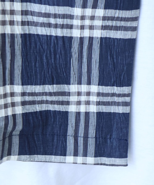yuni(ユニ )の「△L/C/Pe washer check haori blouse(シャツ/ブラウス・レディース・ネイビー・FREE)」の17枚目の写真