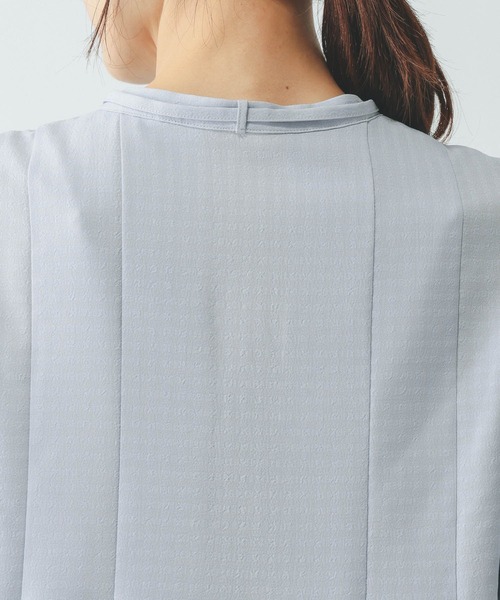 GLOBAL WORK（グローバルワーク）の「キレイつづくリボンタイブラウス/636618（シャツ/ブラウス・レディース・ブルー系その他/グレー系その他7/オフホワイト・LARGE/MEDIUM）」の22枚目の写真