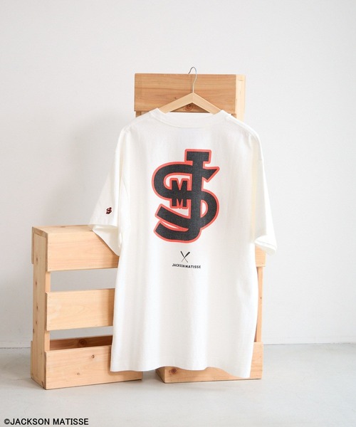 JACKSON MATISSE(ジャクソンマティス)の「【JACKSON MATISSE/BAYFLOW】Baseball T(Tシャツ/カットソー・レディース・ブルー/ネイビー/オフホワイト・FREE)」の2枚目の写真