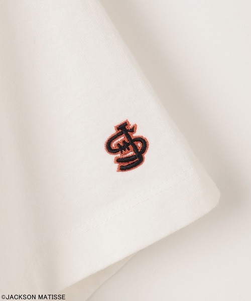 JACKSON MATISSE(ジャクソンマティス)の「【JACKSON MATISSE/BAYFLOW】Baseball T(Tシャツ/カットソー・レディース・ブルー/ネイビー/オフホワイト・FREE)」の6枚目の写真