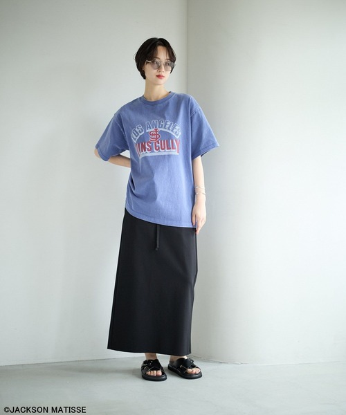 JACKSON MATISSE(ジャクソンマティス)の「【JACKSON MATISSE/BAYFLOW】Baseball T(Tシャツ/カットソー・レディース・ブルー/ネイビー/オフホワイト・FREE)」の9枚目の写真