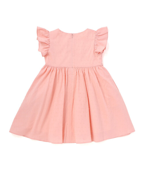 BeBe(ベベ)の「ドットドビーフリルギャザーワンピース(ワンピース・キッズ・ピンク/ブルー・130cm/120cm/110cm/140cm)」の11枚目の写真