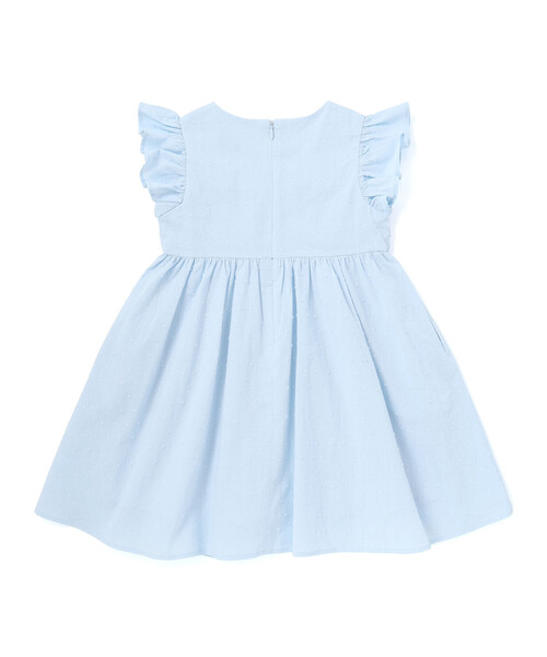 BeBe(ベベ)の「ドットドビーフリルギャザーワンピース(ワンピース・キッズ・ピンク/ブルー・130cm/120cm/110cm/140cm)」の13枚目の写真