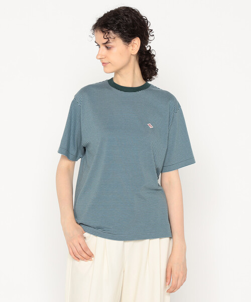 DANTON(ダントン)の「Women's Short Sleeve Inner T-shirt Stripe(Tシャツ/カットソー・レディース・グレー系その他/レッド系その他/ブルー系その他5/イエロー系その他/ブルー系その他・XS/M/S)」の2枚目の写真