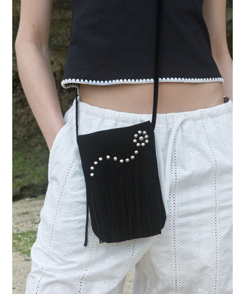 Kijun(キジュン)の「Stud Tassel Bag Black(メッセンジャーバッグ・レディース・その他・OS)」の1枚目の写真