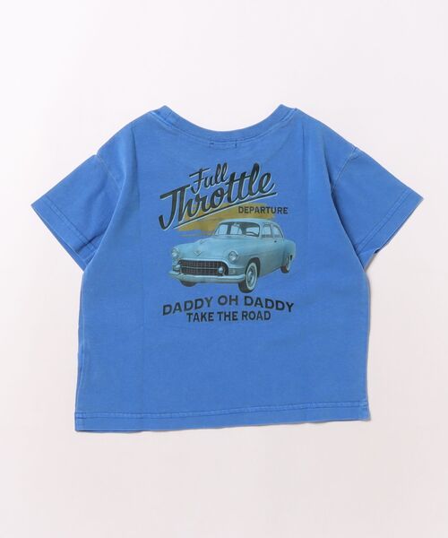 Daddy Oh Daddy(ダディーオーダディー)の「【ジュニア・スクールサイズあり】車バックプリント半袖Tシャツ(Tシャツ/カットソー・キッズ・オレンジ/ブルー・100/110/120/130/160/140/150)」の9枚目の写真