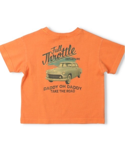 Daddy Oh Daddy(ダディーオーダディー)の「【ジュニア・スクールサイズあり】車バックプリント半袖Tシャツ(Tシャツ/カットソー・キッズ・オレンジ/ブルー・100/110/120/130/160/140/150)」の3枚目の写真