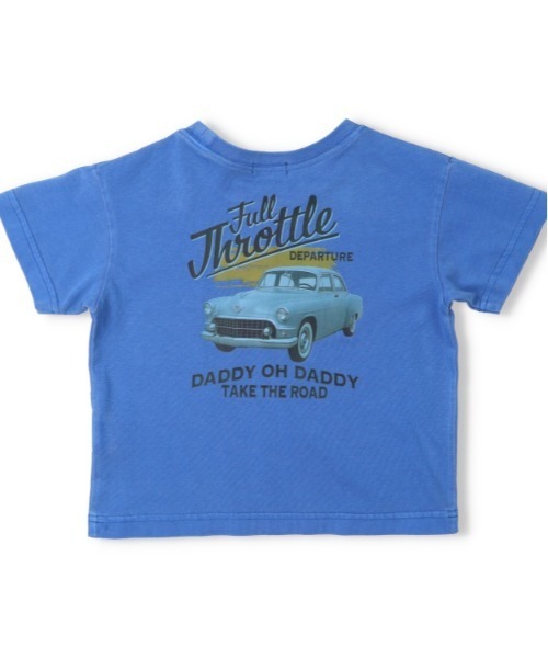Daddy Oh Daddy(ダディーオーダディー)の「【ジュニア・スクールサイズあり】車バックプリント半袖Tシャツ(Tシャツ/カットソー・キッズ・オレンジ/ブルー・100/110/120/130/160/140/150)」の4枚目の写真