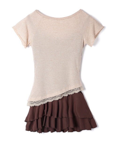 M DOLLY(エムドリー)の「Lace sadie layered dress / レースセイディレイヤードドレス(ワンピース・レディース・ブラウン・S/M)」の13枚目の写真