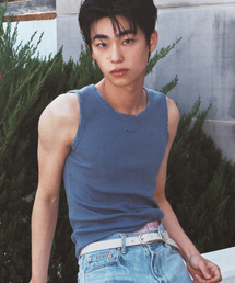 DRUNKTXT（ドランクテキスト）の「Damage Tank Top Blue（Tシャツ/カットソー）」