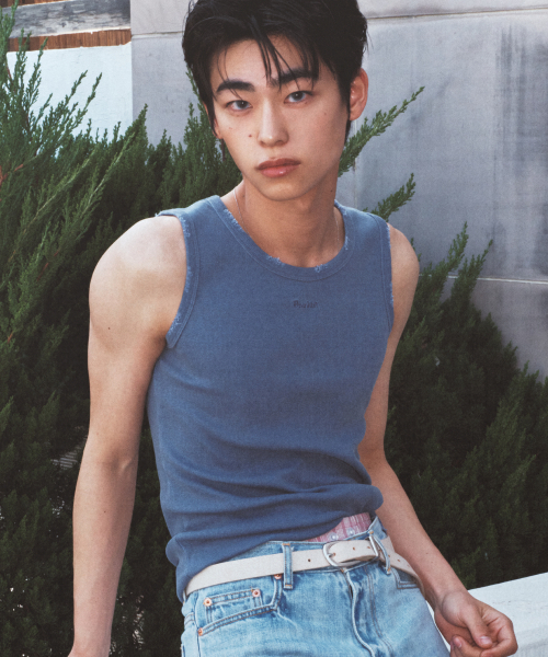 DRUNKTXT(ドランクテキスト)の「Damage Tank Top Blue(Tシャツ/カットソー・メンズ・その他・FREE)」の1枚目の写真