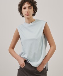 【CITY TOKYO/シティートウキョウ】Cape Nosleeve Tshirt/ケープノースリーブTシャツ