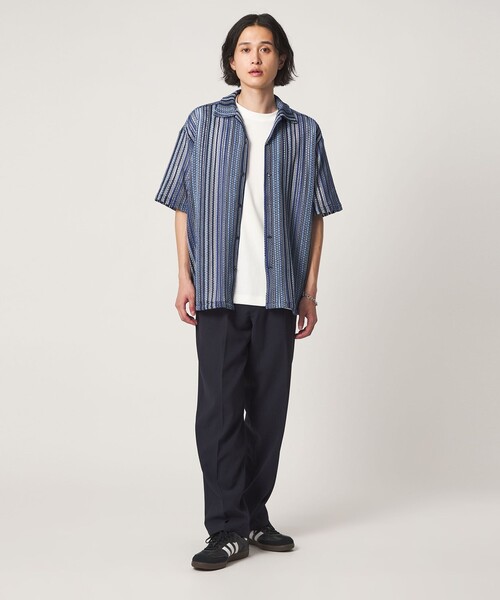 A DAY IN THE LIFE UNITED ARROWS(アデイインザライフユナイテッドアローズ)の「レース ストライプ オープンカラー シャツ<A DAY IN THE LIFE>(シャツ/ブラウス・メンズ・ダークグレー/コバルトブルー/ベージュ・M/L)」の20枚目の写真