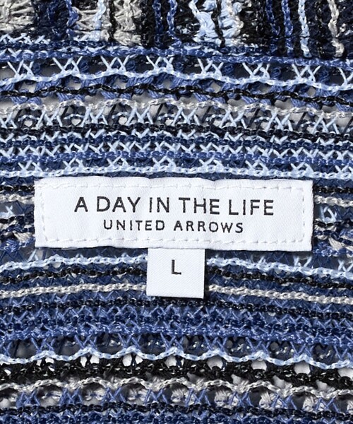 A DAY IN THE LIFE UNITED ARROWS(アデイインザライフユナイテッドアローズ)の「レース ストライプ オープンカラー シャツ<A DAY IN THE LIFE>(シャツ/ブラウス・メンズ・ダークグレー/コバルトブルー/ベージュ・M/L)」の5枚目の写真