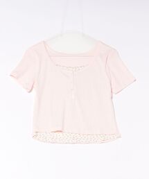 【ZOZOTOWN限定】レイヤー風リブTシャツ