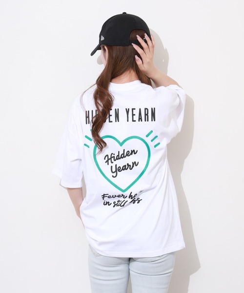 FUNALIVE(ファンアライブ)の「ヘビーウエイト ワイドシルエット ダイナー ハート フルーツ 半袖 TEE(Tシャツ/カットソー・メンズ・ホワイト/スミクロ/ネイビー/ブラック系2/チャコールグレー/ブラック/ホワイト系1/ホワイト系2/ブラック系1・M/L)」の3枚目の写真