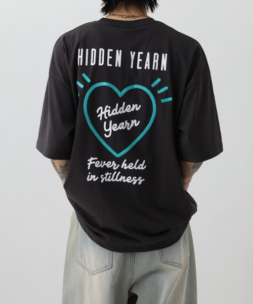 FUNALIVE(ファンアライブ)の「ヘビーウエイト ワイドシルエット ダイナー ハート フルーツ 半袖 TEE(Tシャツ/カットソー・メンズ・ホワイト/スミクロ/ネイビー/ブラック系2/チャコールグレー/ブラック/ホワイト系1/ホワイト系2/ブラック系1・M/L)」の5枚目の写真