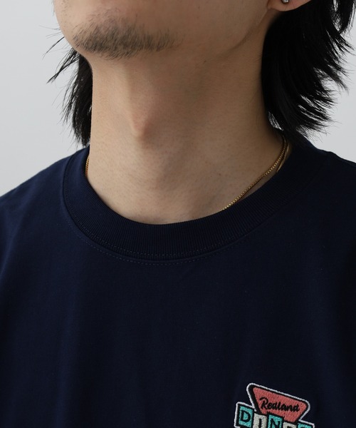 FUNALIVE(ファンアライブ)の「ヘビーウエイト ワイドシルエット ダイナー ハート フルーツ 半袖 TEE(Tシャツ/カットソー・メンズ・ホワイト/スミクロ/ネイビー/ブラック系2/チャコールグレー/ブラック/ホワイト系1/ホワイト系2/ブラック系1・M/L)」の21枚目の写真