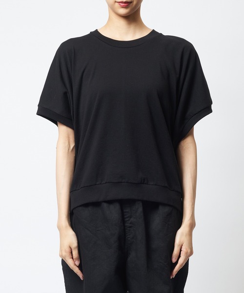gomme(ゴム)の「コクーンT(Tシャツ/カットソー・レディース・パープル/ブラック・MEDIUM)」の11枚目の写真